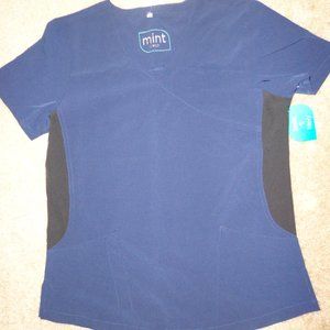 Mint Stretch, Stella S Navy, Female Scrub Top